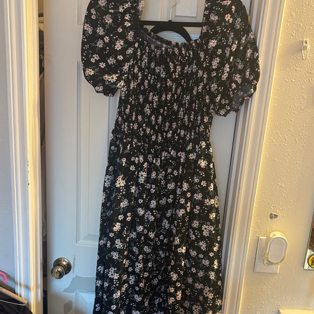 BloomChic Black Floral Dress